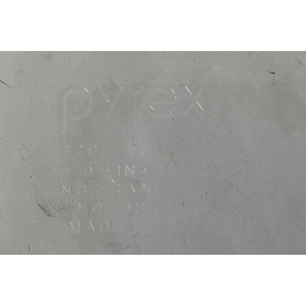 Pyrex Vintage Glass Pie Plate Set 2 Fluted Rim 9 Inch Clear Round Baking‎ Dish